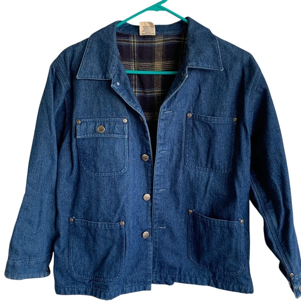Vintage Redhead Ranch Blanket Lined Jean Denim Jacket Women’s Size Medium 10/12